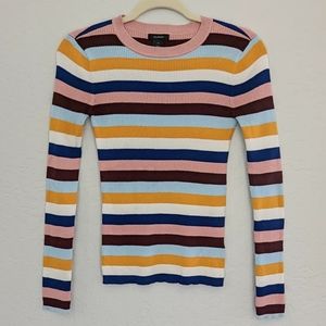 Cozy Striped Long Sleeve Sweater